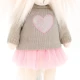 Lucky Doggy Plüsch Hündin Malteser - Mimi Pink Heart Orange Toys