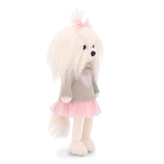 Lucky Doggy Plüsch Hündin Malteser - Mimi Pink Heart Orange Toys