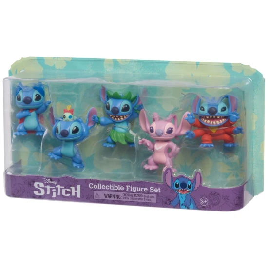 Stitch-Sammelfiguren-Set: verschiedene Formen des beliebten Aliens