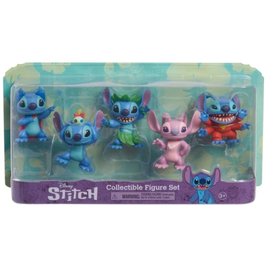 Stitch-Sammelfiguren-Set: verschiedene Formen des beliebten Aliens