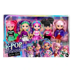 Orbico K-Pop Diva Squad Junior-Set, 5 Puppen, 13 cm
