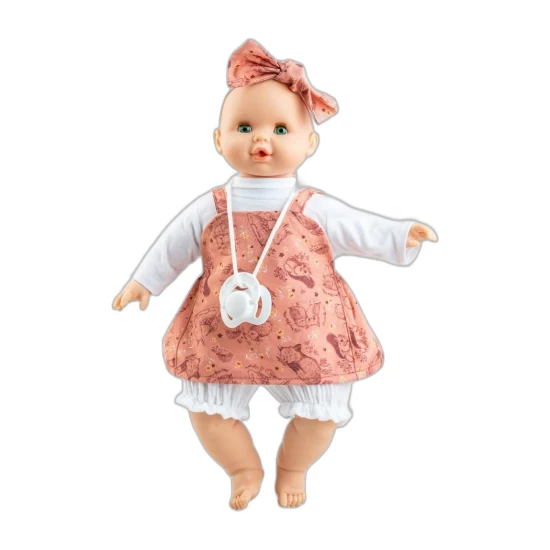 Paola Reina Babypuppe Sonia – im Röckchen mit Klatschmohn-Muster