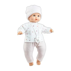 Babypuppe Alex – im gepunkteten Shirt