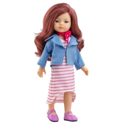 Kleidung für Puppe Roxana – mit Jeansjacke