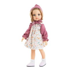 Kleidung für Puppe Carla – mit rosa Pullover