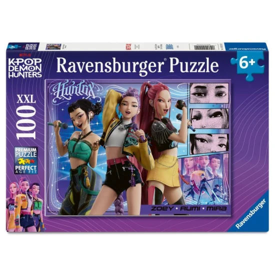 Ravensburger Puzzle K-POP Demon Hunters 100 Teile – Puzzle mit K-Pop Demon Hunters Motiv aus dem Netflix-Film