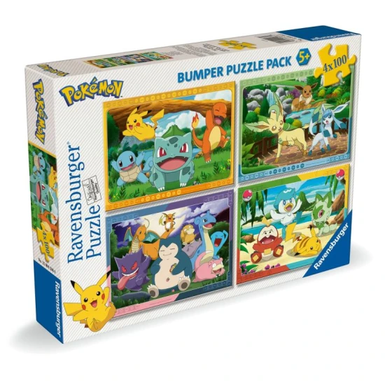 Pokémon 4x100 Teile Puzzle Ravensburger Pokémon 4x100 Teile Puzzle