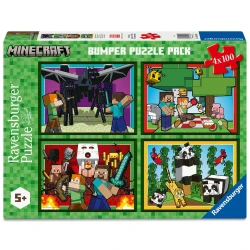 Minecraft Puzzle 4×100 Teile