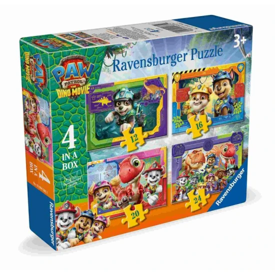 Paw Patrol Puzzle Dinosaurierfilm 4 in 1 Ravensburger Paw Patrol Puzzle Dinosaurierfilm 4 in 1