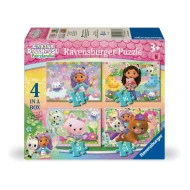 Gabby's Dollhouse Puzzle 4-in-1