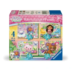 Gabby's Dollhouse Puzzle 4-in-1