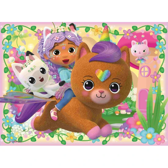 Gabby's Dollhouse Puzzle 4-in-1