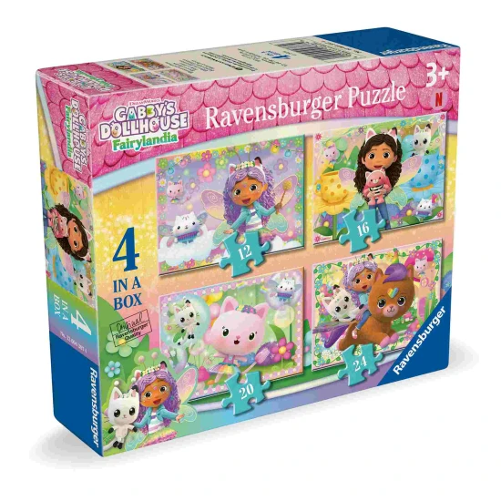 Gabby's Dollhouse Puzzle 4-in-1