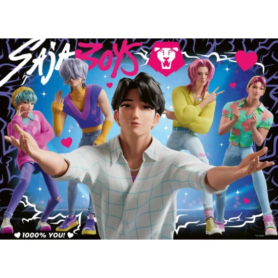 Ravensburger Puzzle K-POP Demon Hunters 4×100 Teile – Set mit vier Puzzles mit Szenen aus dem K-Pop Demon Hunters Netflix-Film