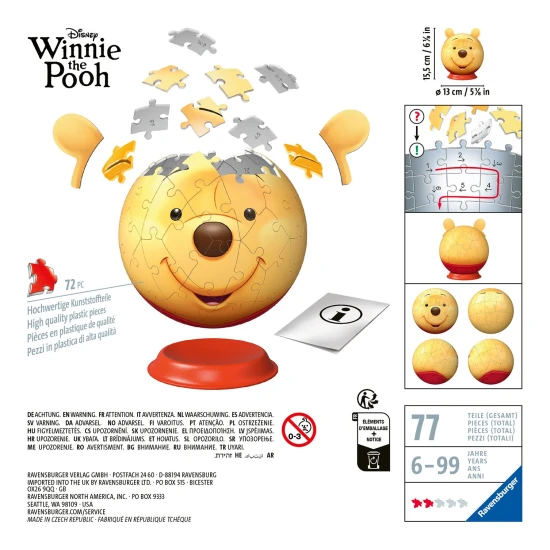 Ravensburger Puzzle-Ball mit Ohren Winnie Puuh
