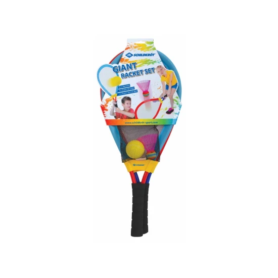 Riesenschläger-Set für Tennis und Badminton Riesenschläger-Set für Tennis und Badminton