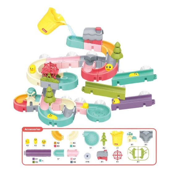 DIY-Wasserrutsche, 62 Teile – Bauen und Spaß