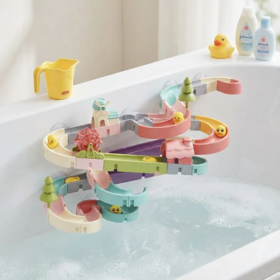 Baue deine eigene Wasserachterbahn mit 86 Teilen