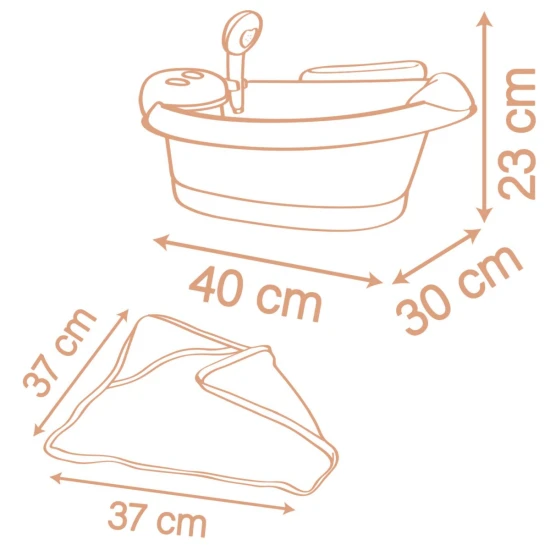 Baby Nurse Badewanne mit Zubehör elektronisch – Smoby SM220386