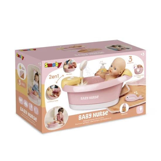 Baby Nurse Badewanne mit Zubehör elektronisch – Smoby SM220386