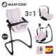 Puppen-Autositz und Hochstuhl 3-in-1 Maxi-Cosi hellrosa – Smoby SM240242