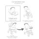Puppen-Autositz und Hochstuhl 3-in-1 Maxi-Cosi hellrosa – Smoby SM240242