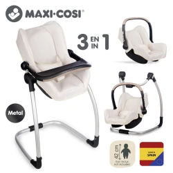 Puppen-Autositz und Hochstuhl 3-in-1 Maxi-Cosi beige Puppen-Autositz und Hochstuhl 3-in-1 Maxi-Cosi beige