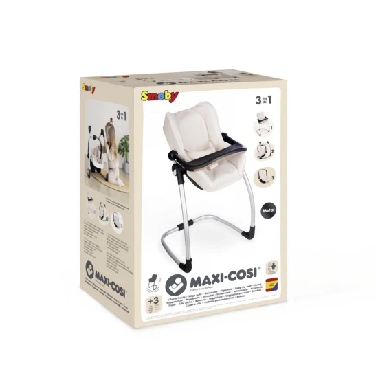 Puppen-Autositz und Hochstuhl 3-in-1 Maxi-Cosi beige – Smoby SM240245