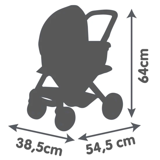 Maxi-Cosi Kombi-Puppenwagen hellrosa – Smoby SM253121