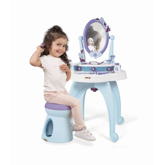 Die Eiskönigin 2 Frisiertisch 2-in-1 mit Hocker Die Eiskönigin 2 Frisiertisch 2-in-1 mit Hocker – Smoby SM320244