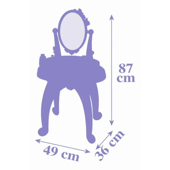 Die Eiskönigin 2 Frisiertisch 2-in-1 mit Hocker Die Eiskönigin 2 Frisiertisch 2-in-1 mit Hocker – Smoby SM320244