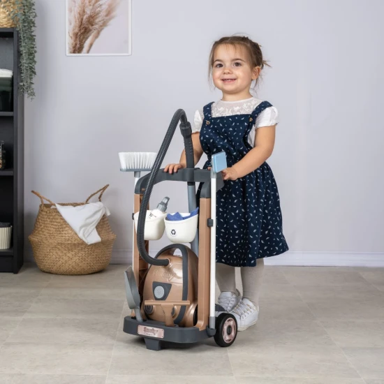 Rowenta Putzwagen mit Stabstaubsauger Rowenta Putzwagen mit Stabstaubsauger – Smoby SM330329