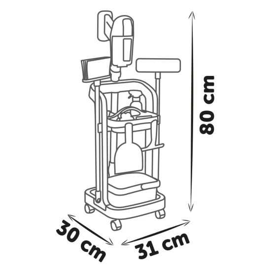 Rowenta Putzwagen mit Staubsauger und Eimer Rowenta Putzwagen mit Staubsauger und Eimer – Smoby SM330330