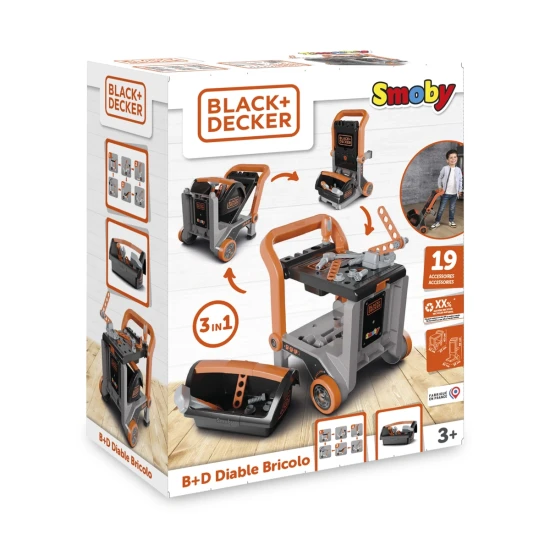 B&D Werkstattwagen mit Werkzeugbox – Smoby SM360220