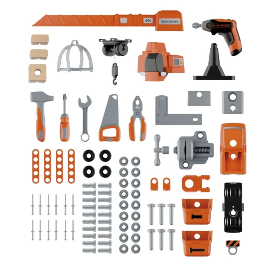Black+Decker Große Werkbank mit Kran – Smoby SM360741