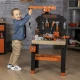 Black+Decker Große Werkbank mit Kran – Smoby SM360741