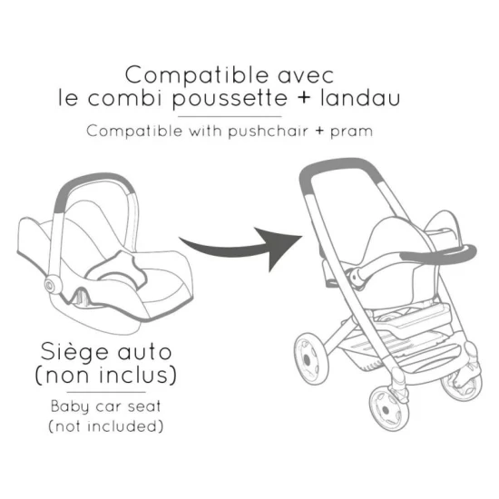 Maxi Cosi Kombi-Puppenwagen beige