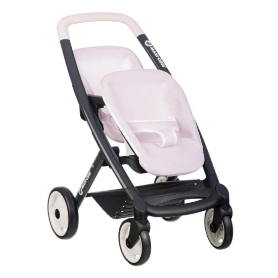 Maxi Cosi Zwillings-Puppensportwagen hellrosa