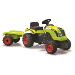 CLAAS Tretttraktor grün mit Anhänger