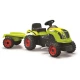 CLAAS Tretttraktor grün mit Anhänger
