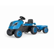 Farmer XL Trettraktor blau mit Anhänger
