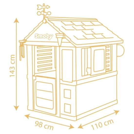 Erweiterbares Spielhaus Wetterstation