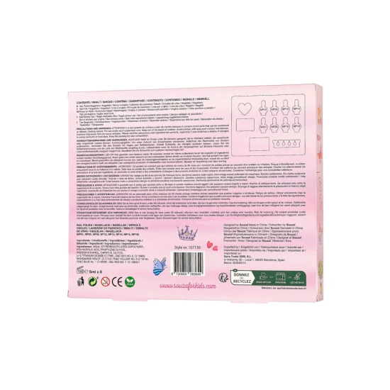 Kinder-Nagellack-Set für Prinzessinnen - Souza 107130