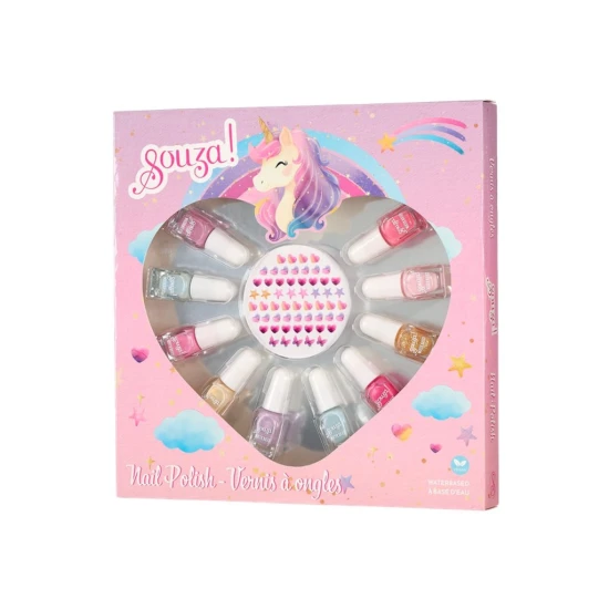 Geschenkset Nagellack mit Stickern Einhorn 10 Farben Geschenkset Nagellack mit Stickern Einhorn 10 Farben - Souza 107721