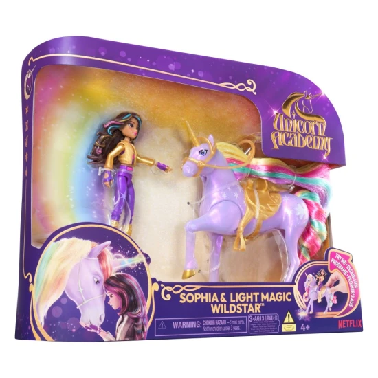 Spin Master Unicorn Academy Leuchteinhorn und Figur 11 cm Sophia & Wildstar Spin Master Unicorn Academy Leuchteinhorn und Figur 11 cm Sophia & Wildstar