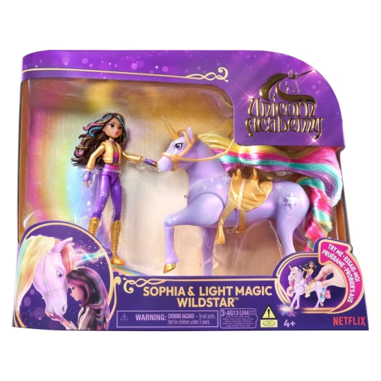 Spin Master Unicorn Academy Leuchteinhorn und Figur 11 cm Sophia & Wildstar Spin Master Unicorn Academy Leuchteinhorn und Figur 11 cm Sophia & Wildstar