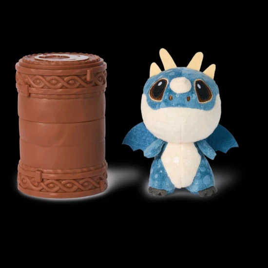 Drachenzähmen leicht gemacht Plüschdrachen im Fass