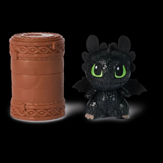 Drachenzähmen leicht gemacht Plüschdrachen im Fass