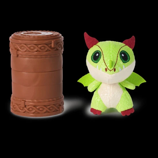 Drachenzähmen leicht gemacht Plüschdrachen im Fass