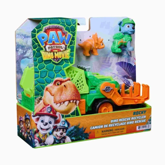 Labková patrola dino akčné vozidlo Rocky Spin Master Labková patrola dino akčné vozidlo Rocky
